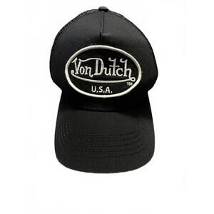 Authentic Von Dutch Luxury Heritage Trucker Hat | Y2K Satin Lined Cybercore Cap